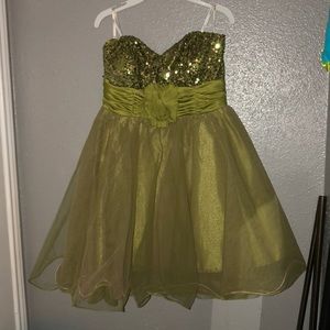 Olive green dress